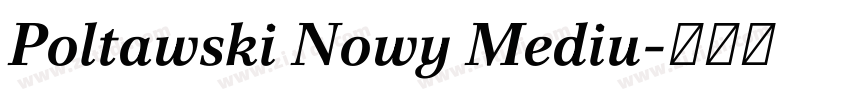 Poltawski Nowy Mediu字体转换